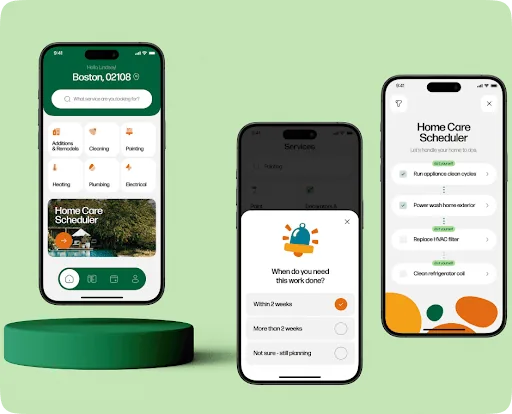 Digital Presence Design case study showing responsive mobile app screens built by Oztudeo
