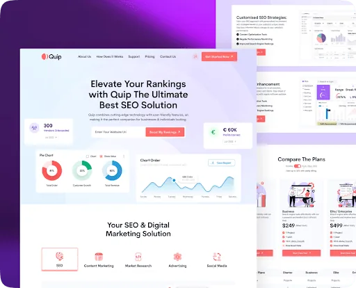 Business Boost Design case study showing an SEO performance dashboard for a Houston client