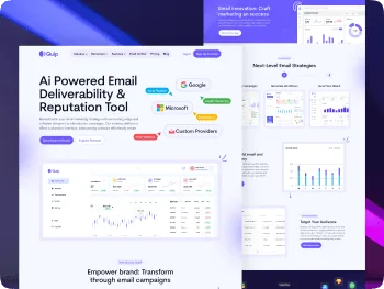 Smart Web Solutions case study showing a custom web application dashboard interface
